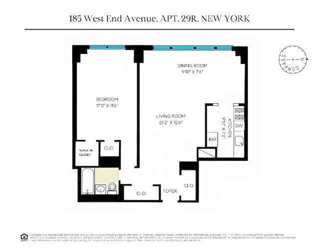 185 W End Ave Unit 29R, New York City NY, 10023, 1 bedrooms, 1 bath condo for sale