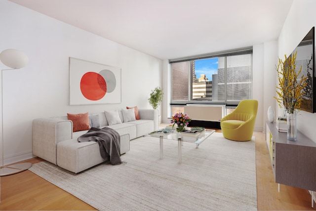 401 E 60th St Unit 5F, New York City, NY 10065 - living area with wood finished floors