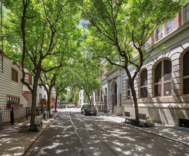 104-106 Bedford St Unit 6Ab5A, New York City, NY 10014 - view of asphalt road with sidewalks, curbs, and a residential view