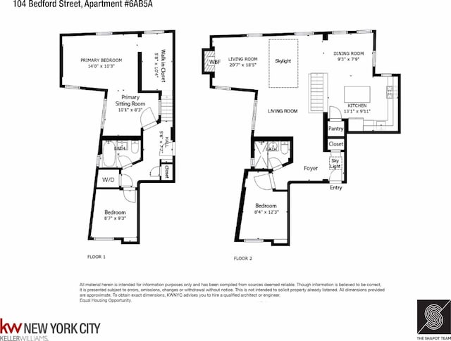 104-106 Bedford St Unit 6Ab5A, New York City, NY 10014 - room layout