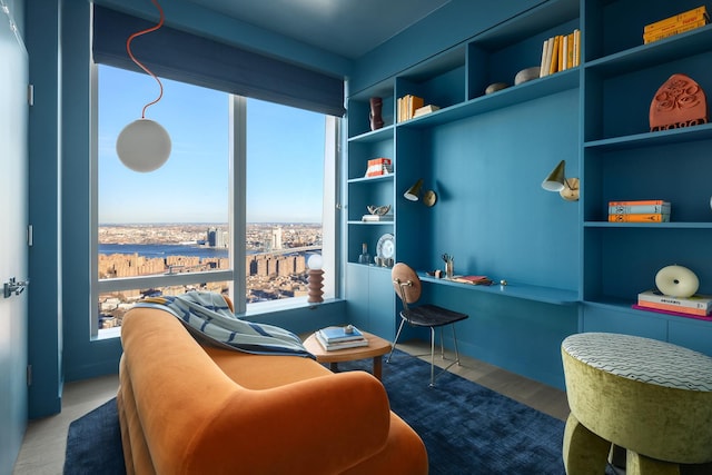 252 S St Unit 76E, New York City, NY 10002 - living area featuring wood finished floors