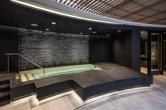 252 S St Unit 76E, New York City, NY 10002 - miscellaneous room featuring recessed lighting and elevator