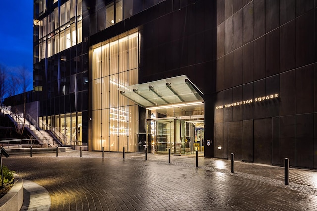 252 S St Unit 76E, New York City, NY 10002 - view of property at twilight