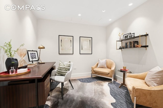 100 Barclay St Unit 21Ad, New York City, NY 10007 - office space featuring recessed lighting, baseboards, and wood finished floors