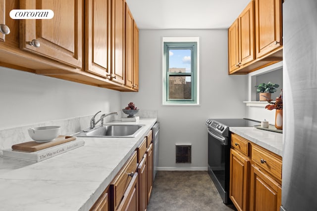 kitchen featuring sink and appliances with stainless steel finishes