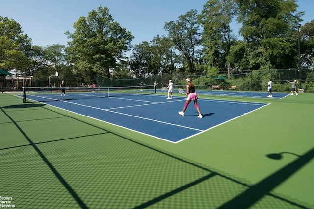 view of sport court with basketball court