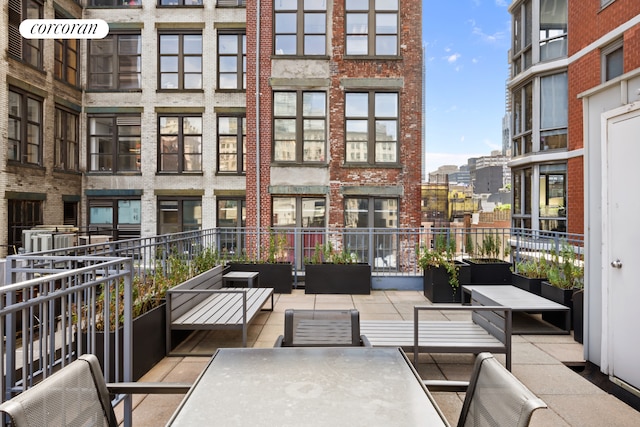 exterior space featuring outdoor dining space and an outdoor living space