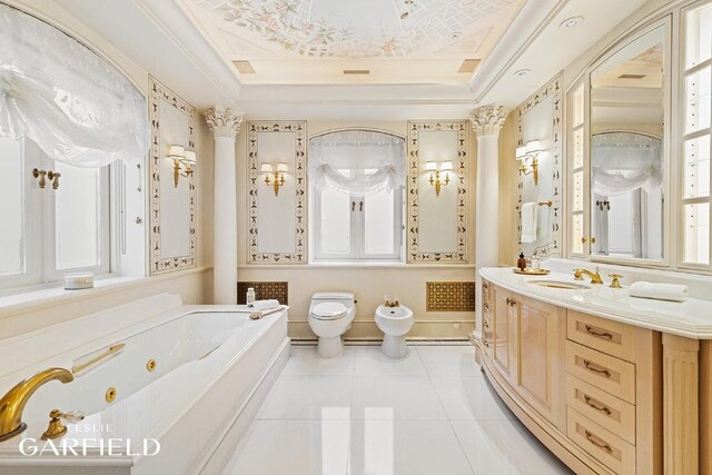 entrance foyer featuring crown molding and a healthy amount of sunlight