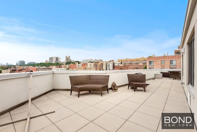 view of patio with outdoor lounge area