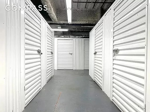 view of storage area