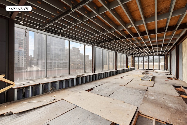 miscellaneous room featuring a view of city