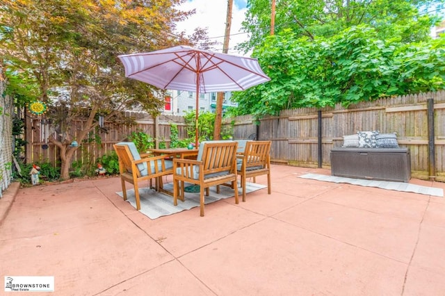 view of patio / terrace with outdoor lounge area