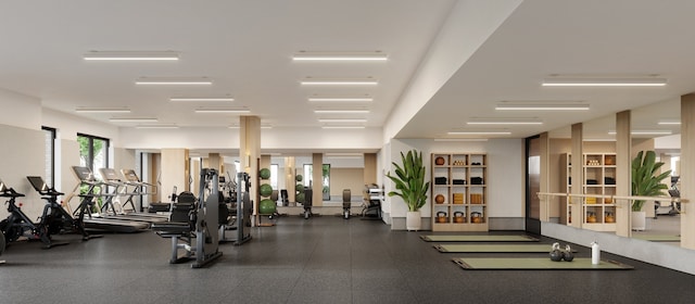 view of workout area