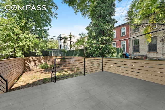 view of patio / terrace with fence