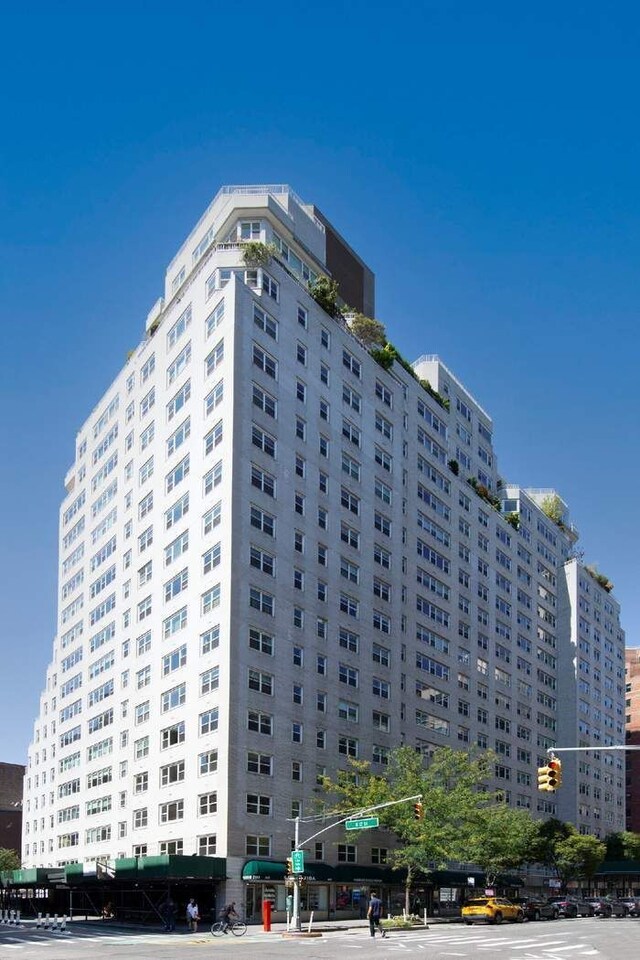 view of building exterior featuring a view of city