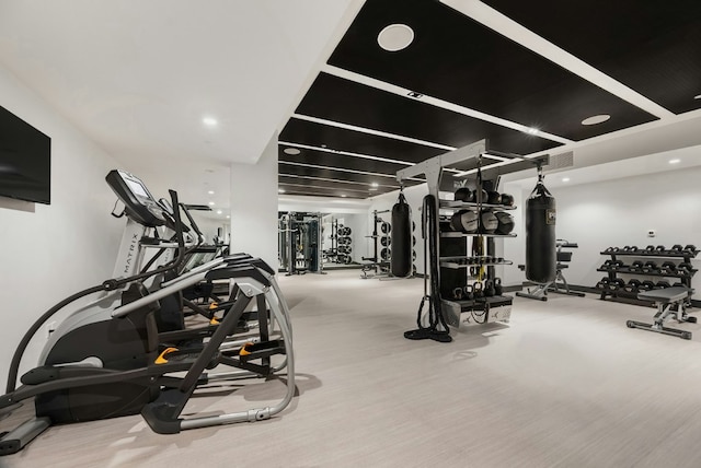 view of exercise room