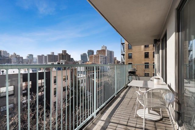 324 W 23rd St Unit 5B, New York City, NY 10011 - balcony featuring a view of skyline