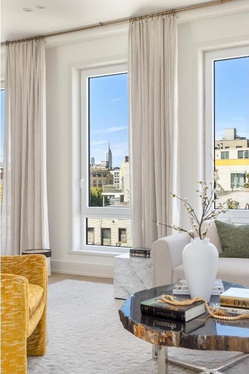 sitting room with plenty of natural light