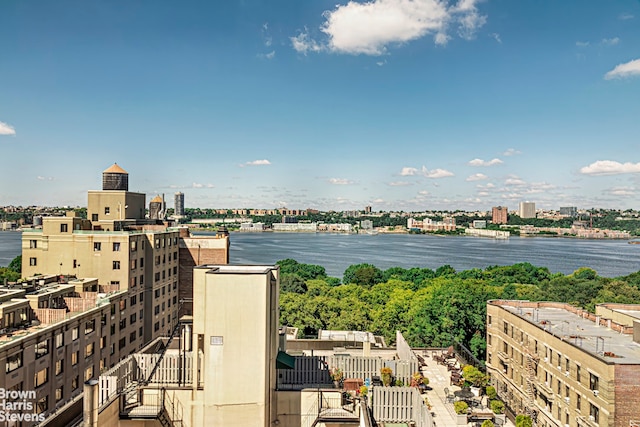 water view with a city view