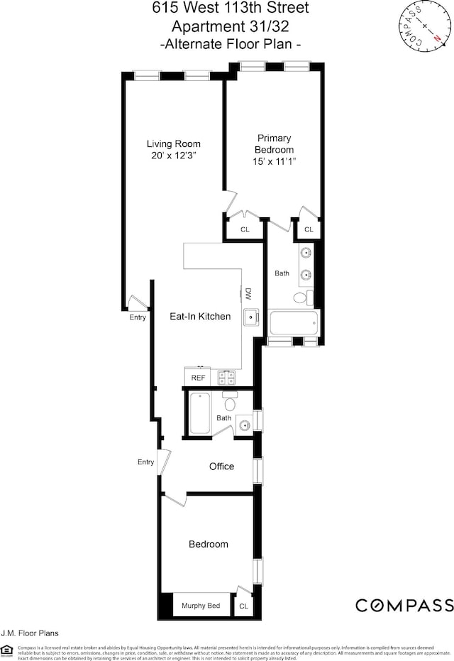 615 W 113th St Unit 3132, New York City, NY 10025 - room layout