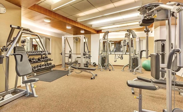 view of exercise room