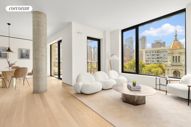 bedroom featuring hardwood / wood-style flooring