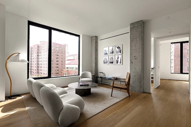 9 Chapel St Unit 8A, New York City, NY 11201 - living area featuring wood finished floors