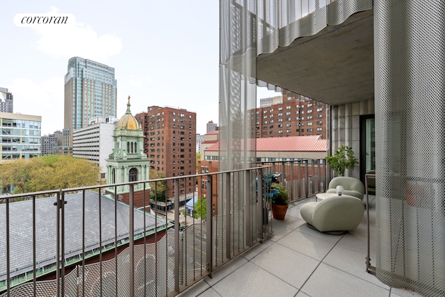 9 Chapel St Unit 8A, New York City, NY 11201 - balcony with a city view and visible vents