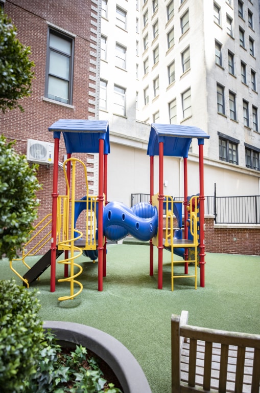 view of jungle gym