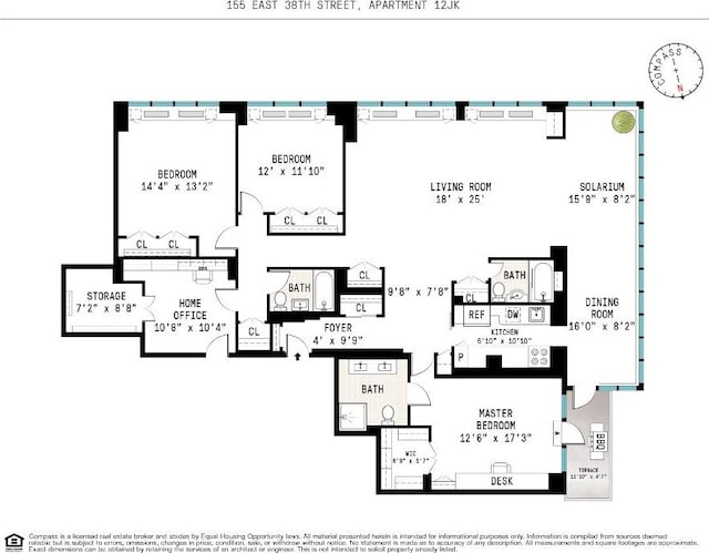 155 E 38th St Unit 12K, New York City NY, 10016, 3 bedrooms, 3 baths condo for sale