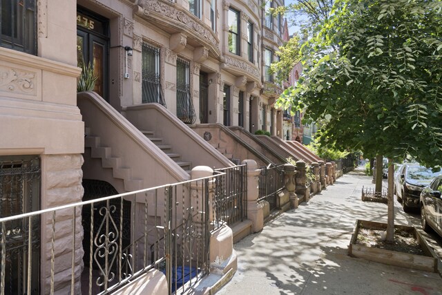 exterior space featuring stairway