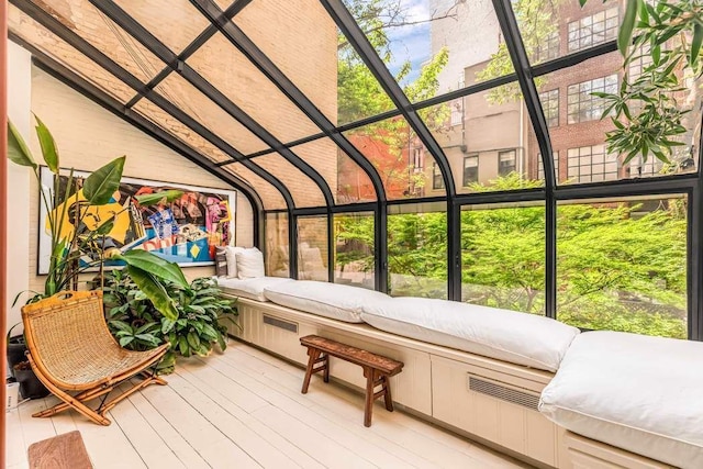 view of sunroom / solarium