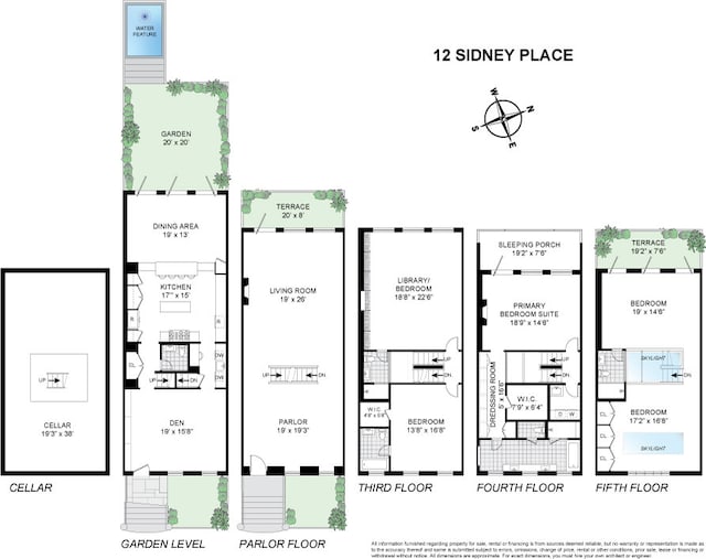 12 Sidney Place, New York City, NY 11201 - home floor plan