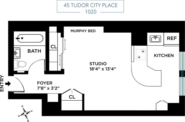 45 Tudor City Pl Unit 1020, New York City NY, 10017, 1 bath condo for sale