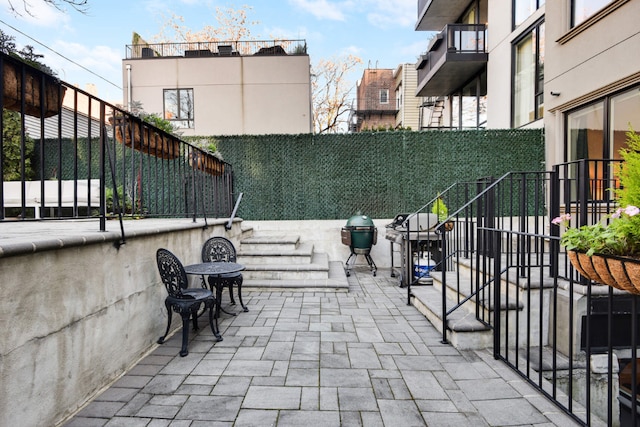 view of patio / terrace featuring area for grilling