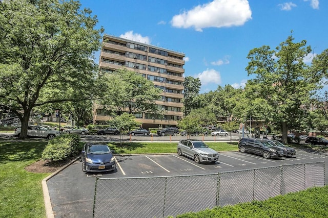 view of parking / parking lot