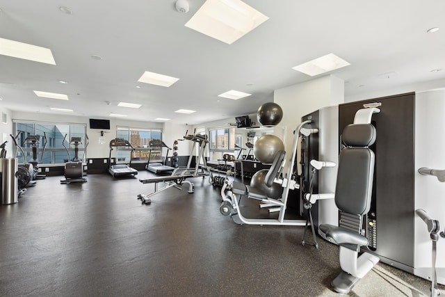 view of exercise room