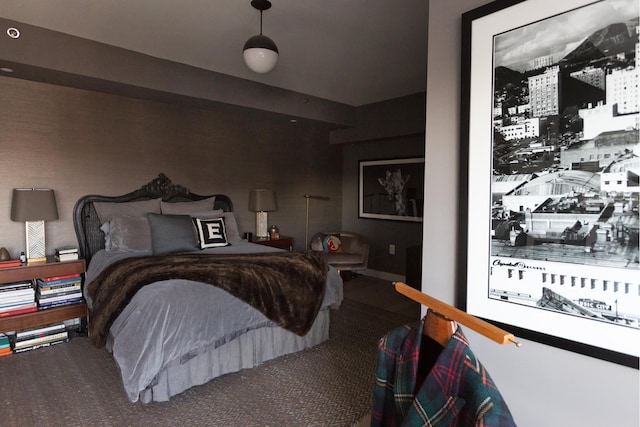 bedroom featuring carpet flooring