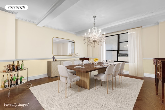 dining room featuring baseboards, visible vents, and crown molding