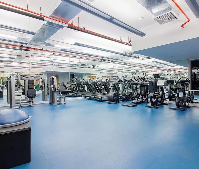 view of gym