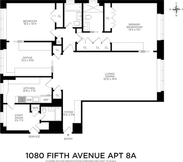 1080 5th Ave Unit 8A, New York City, NY 10128 - view of floor plan / room layout