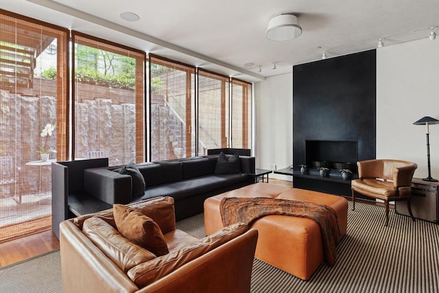 interior space featuring hardwood / wood-style flooring