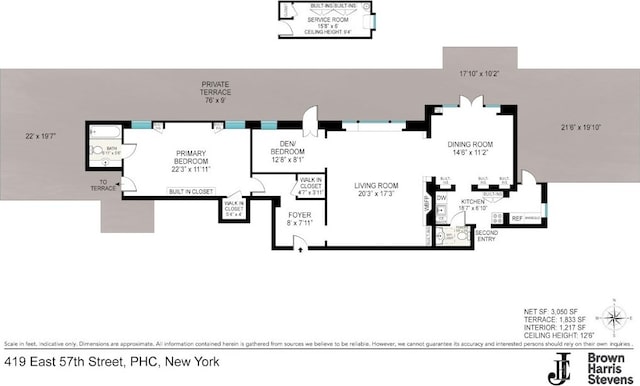 419 E 57th St Unit Ph16C, New York City NY, 10022, 2 bedrooms, 1.5 baths condo for sale