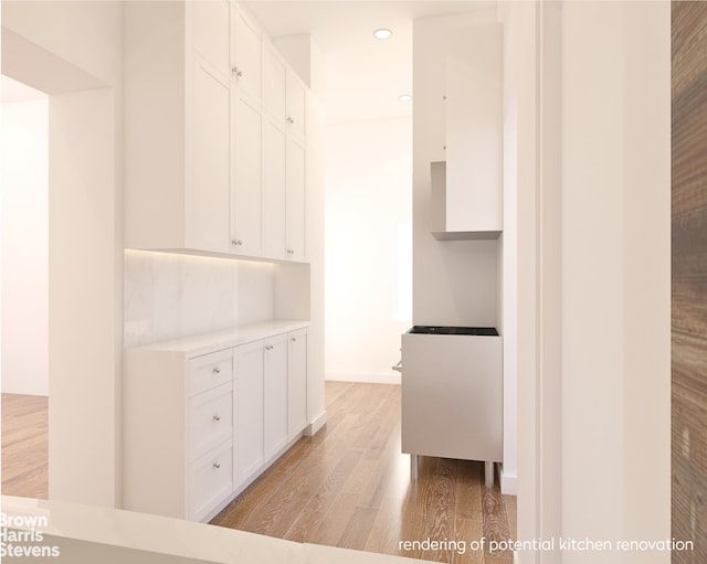 419 E 57th St Unit Ph16C, New York City, NY 10022 - hallway with light wood-type flooring and recessed lighting