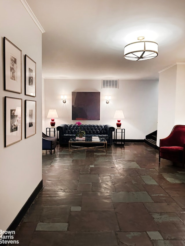 419 E 57th St Unit Ph16C, New York City, NY 10022 - community lobby featuring crown molding