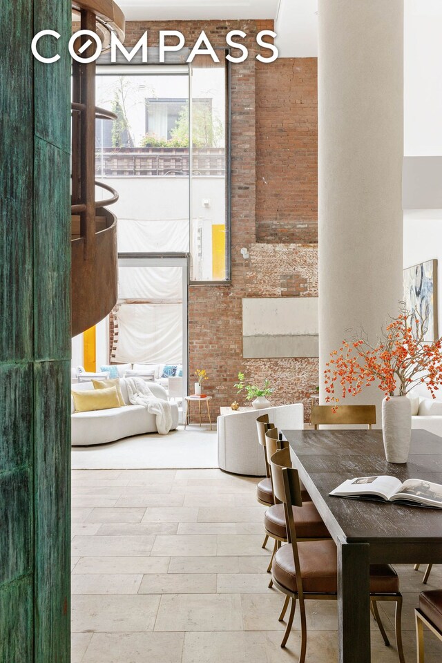 16 Jay St Unit 1, New York City, NY 10013 - common area featuring brick wall