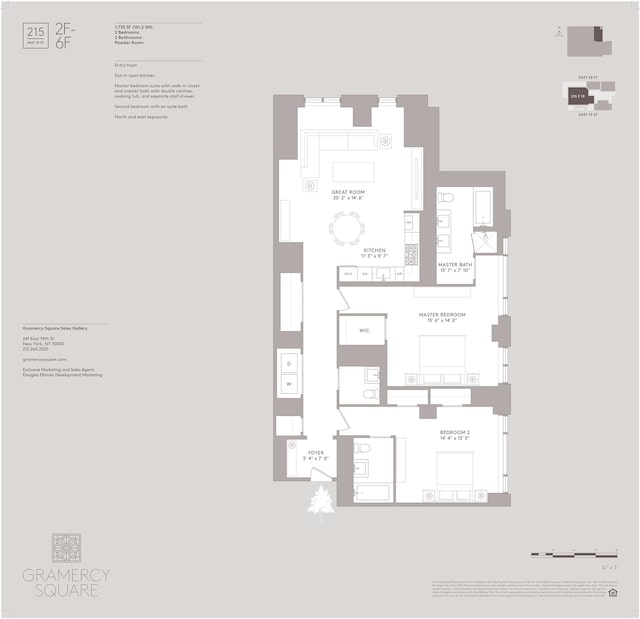 215 E 19th St Unit 6F, New York City, NY 10003 - view of room layout