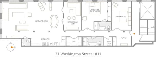 31 Washington St Unit 11, New York City, NY 11201 - view of floor plan / room layout