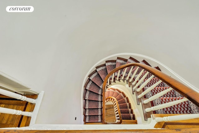 view of stairway