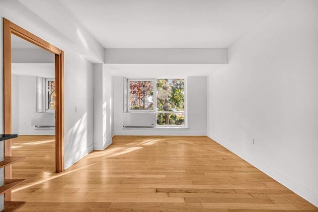 empty room featuring light hardwood / wood-style floors